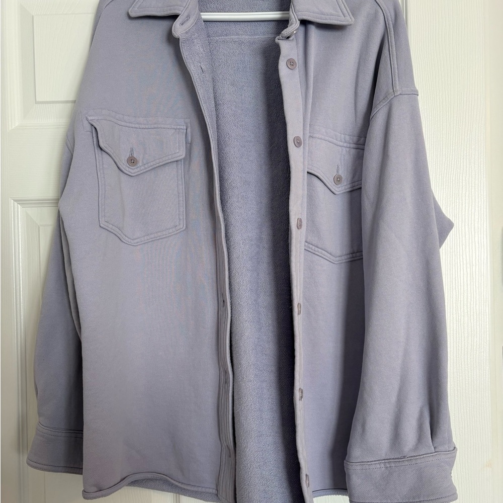 Aritzia Terry Button Down